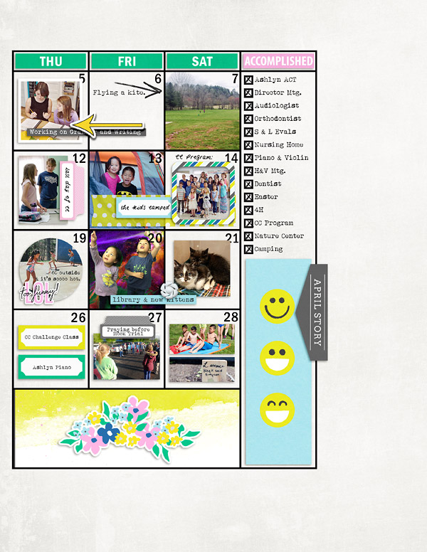 April Planner Review Page {right}