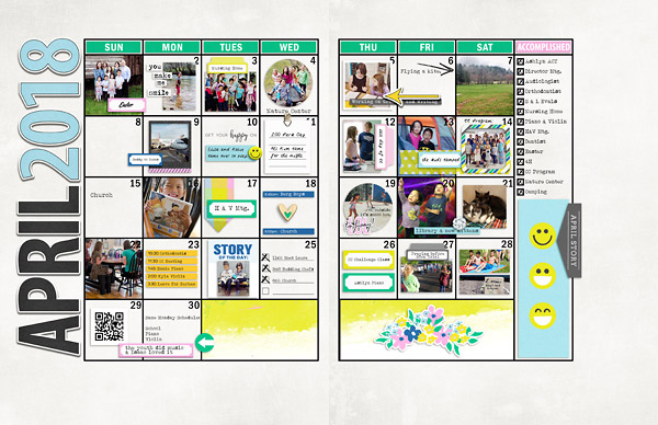 April Planner Review Page