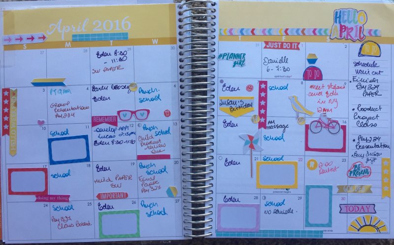 April Planner Spread 1