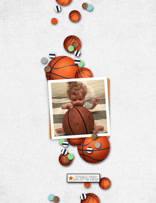 April Template Basketball Star