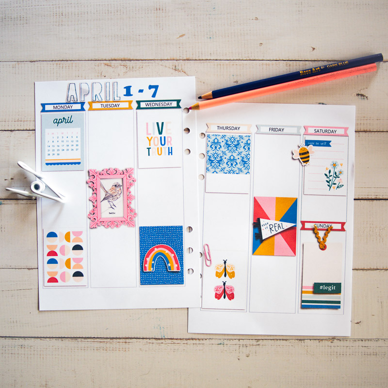April week 1 planner (hybrid)