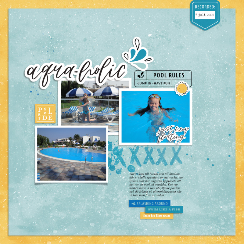 Aqua-holic Template Challenge