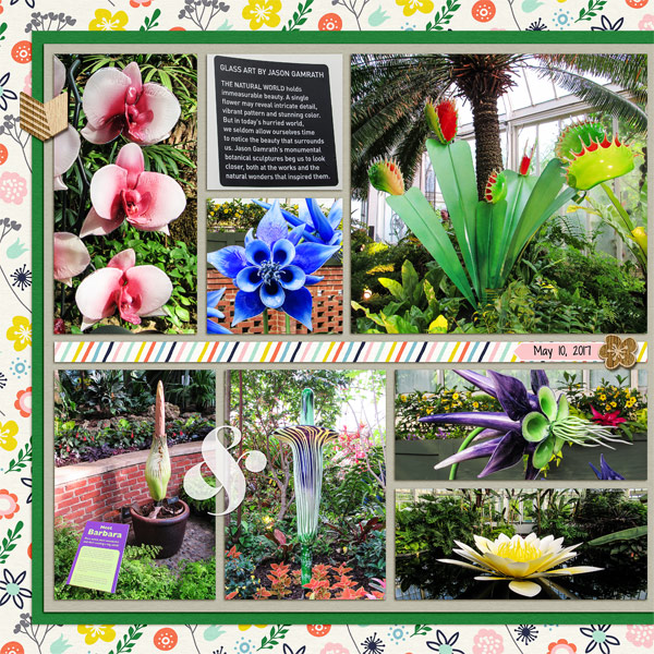 Art Glass Exhibit at Phipps Conservatory, left side
