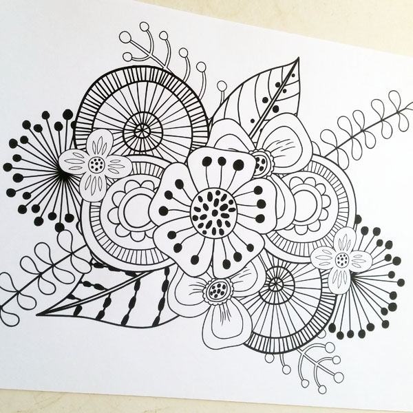 Art Joodle coloring page