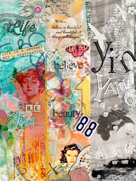 Art Journal Challenge: Week 3 merged