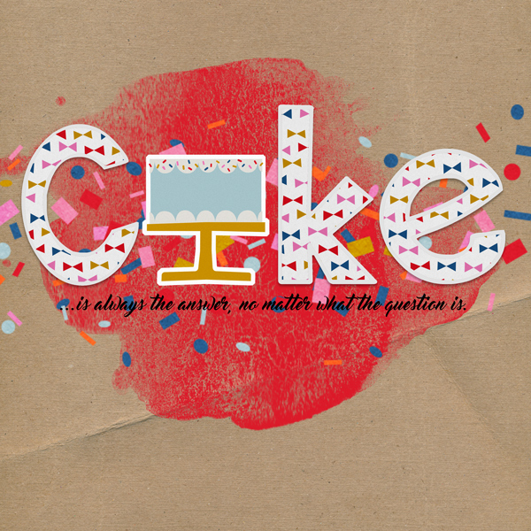 Art Journal: Monthly Muse July 2020_Week 4 - Cake