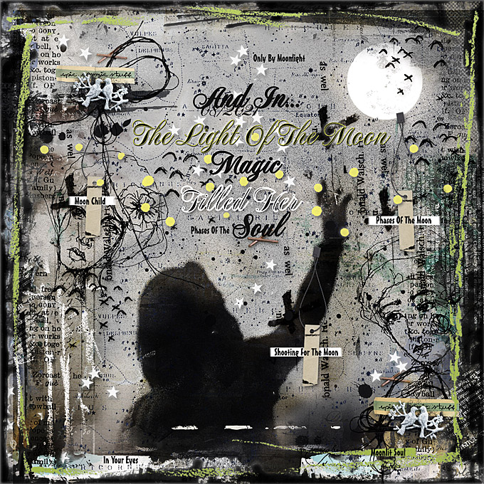 Art Journaling-August 2021-Monthly Muse-Week #4-Full Moon-Moonlit Soul
