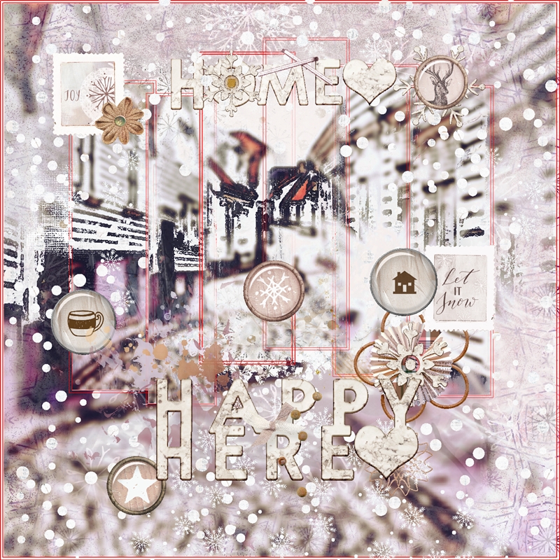 Art Journaling-December-Sing Along-I'll Be Home-Week 3A-December Home