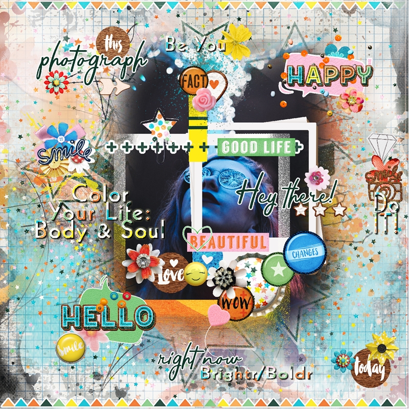 Art Journaling-February 2019-Love YourSELF-Week#1-Love Your Body-Color In Positivity