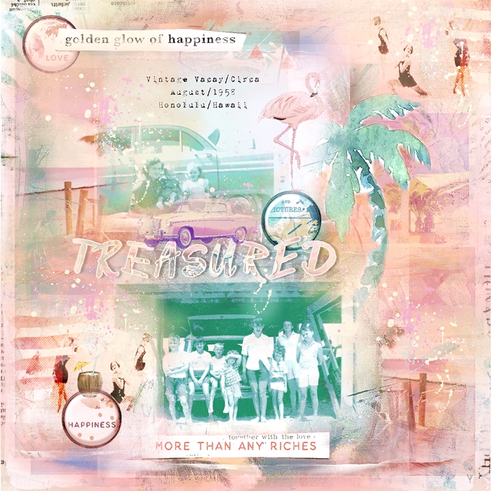 Art Journaling-July-Mid-Month Play Date-Vintage Vacay:Circa 1958