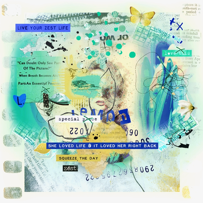 Art Journaling-Monthly Muse-July-Week#4-Quote Paint Over-The Missing Part3