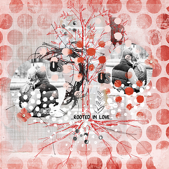 Art Journaling-Monthly Muse-March-Week#1-Dots & Stripes & Ellipses-Love Is In The Air