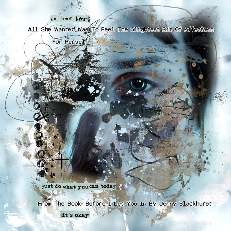 Art Journaling-Monthly Muse-March-Week#3-Random Page-Blue Book