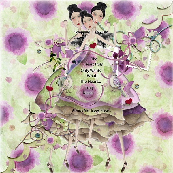 Art Journaling-Monthly Muse-May-Week #1-Happiness Means Scrapping