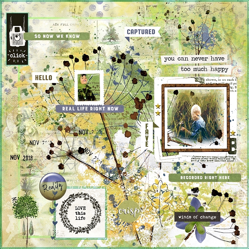 Art Journaling-Monthly Muse-November-Contrasts In Art-Textures-Seasons Change