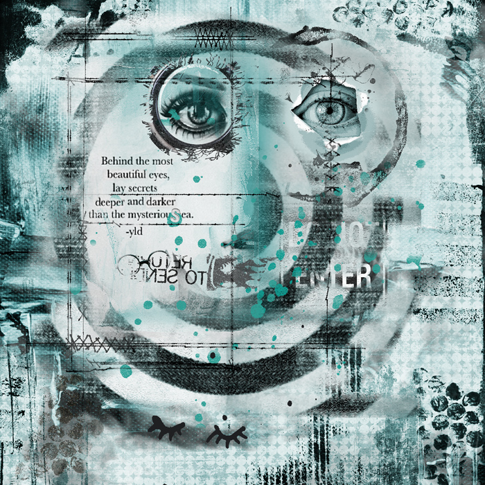 Art Journaling-Monthly Muse-October-Week#1-Learning To Love Ourselves-The Eyes Have It