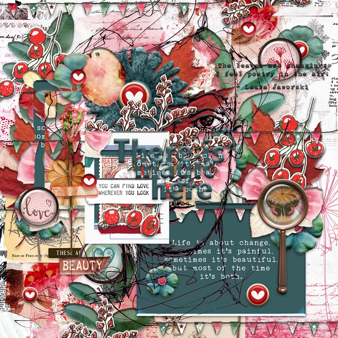Art Journaling-Monthly Muse-September-Week #3-Learning To Love Life's Constant Changes