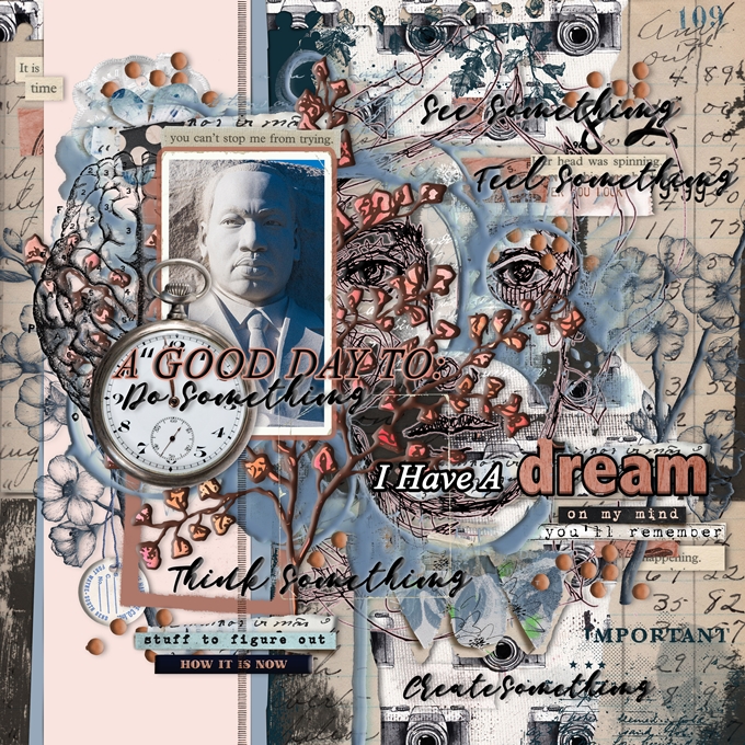 Art Journaling-Monthly Muse-September-Week#4-Say Something