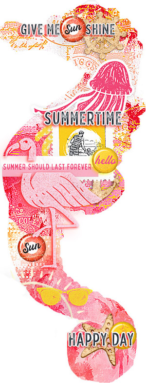 Art Journaling-Monthly Muse-Week #2-Summer:Risk-Summertime Happy