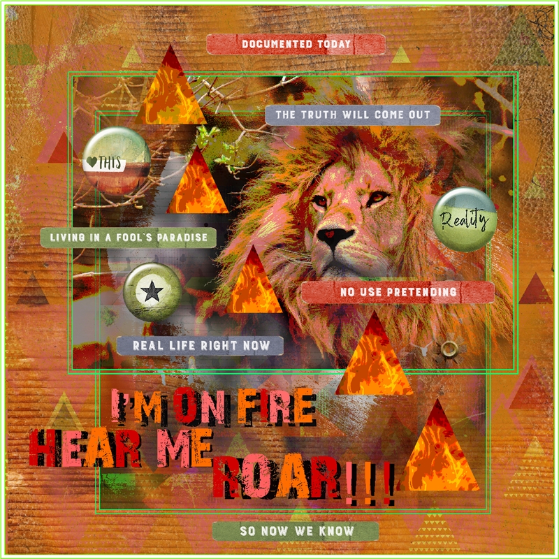 Art Journaling-November-Week #4-Contrasts In Art-Colors & Tones-This Girl In On Fire