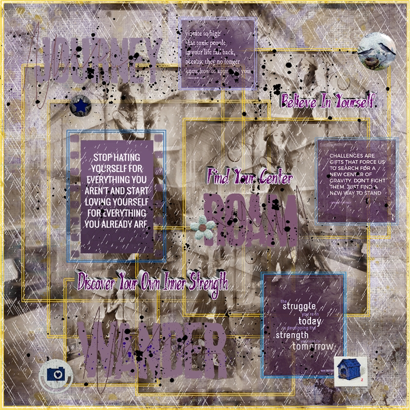 Art Journaling-September-Week #3-Find Your Center-Personal Center