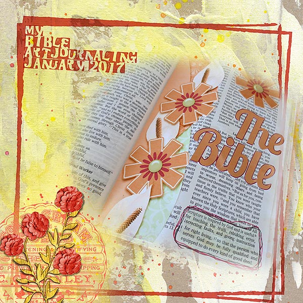 Art Journaling Week4 - Red, Yellow, Orange