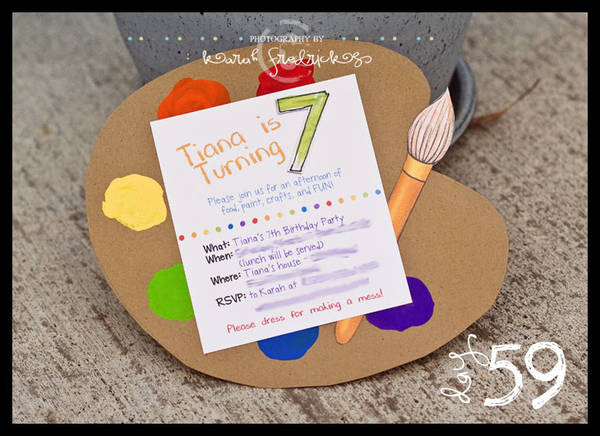 Art Party Invite