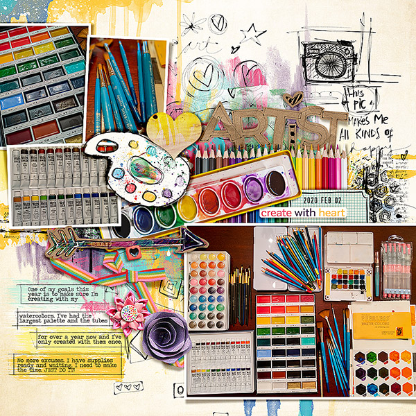 Artist [MOC8 January 25: Flat Lay Photography]