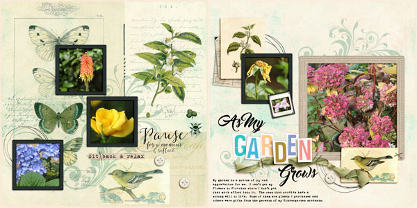 As My Garden Grows - MOC4 - Day 28 - Style/2 Page Layout Challenge
