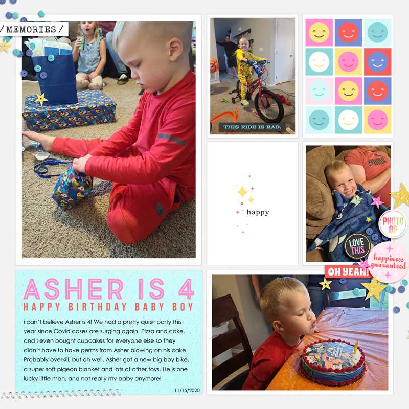 Asher is 4!