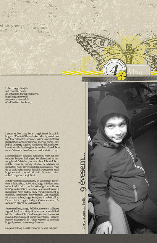 At age 9