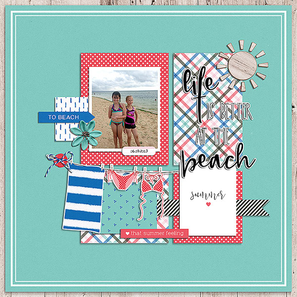at the beach