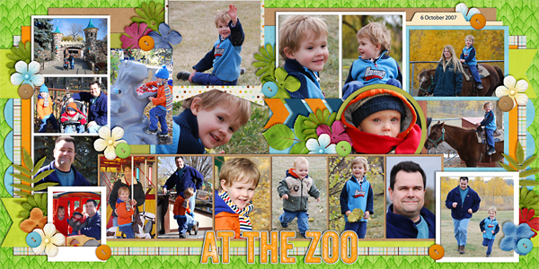 At the Zoo (Double Page)