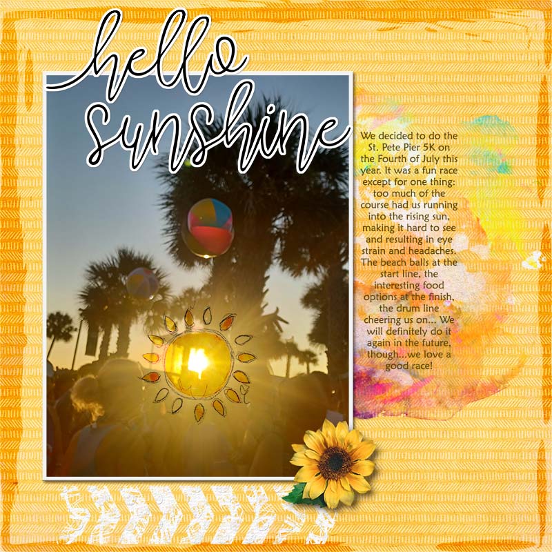 Aug Random Chall - Hello Sunshine