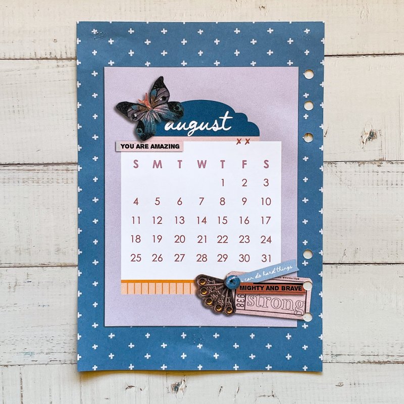 August Planner Calendar
