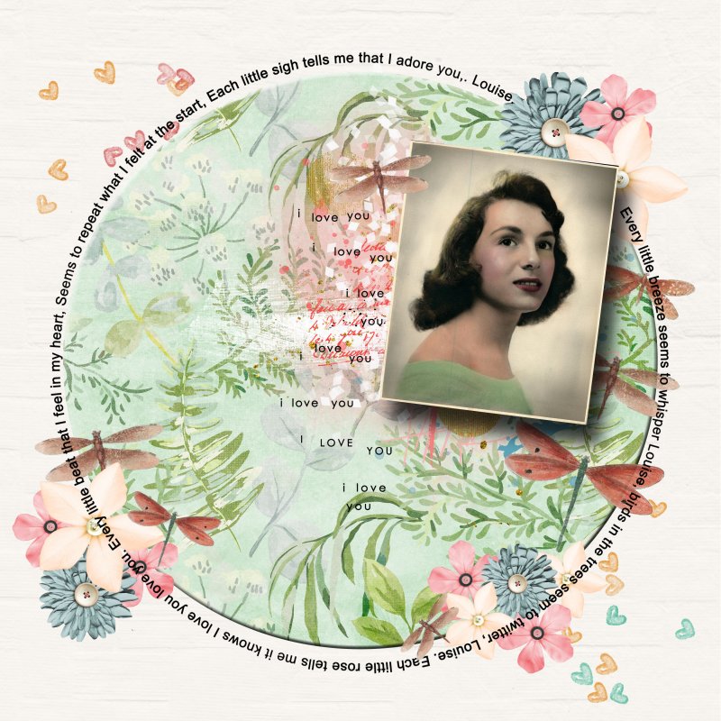 August Scraplift Challenge Mom's Favorite Things.