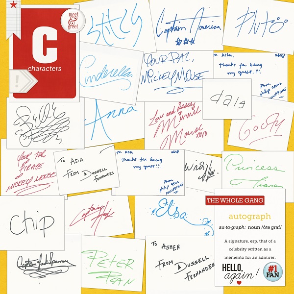 Autographs from Disney Cruise