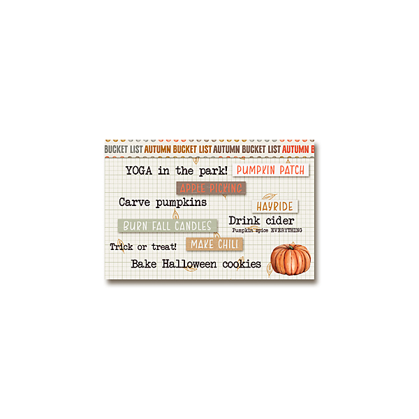 autumn bucket list recipe