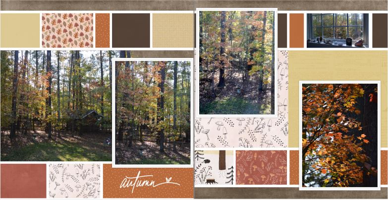 Autumn double page