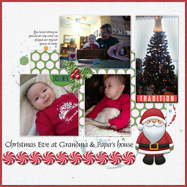 Azure's 1st Christmas Eve Grandma & Papa