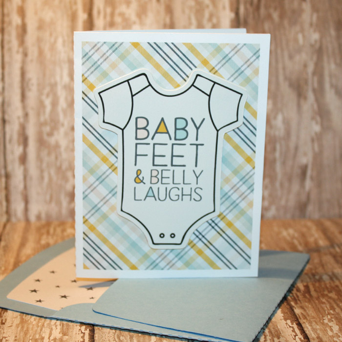Baby Card with matching envie