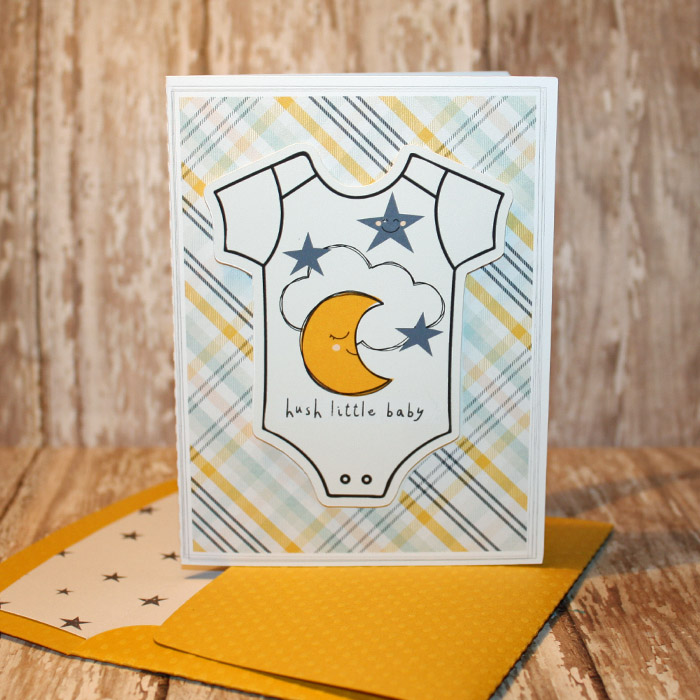 Baby Card  with matching envie