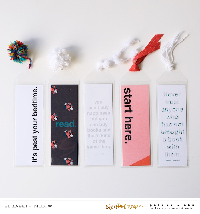 Back-to-School Bookmarks (front view)