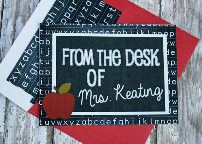 Back to School Teacher cards
