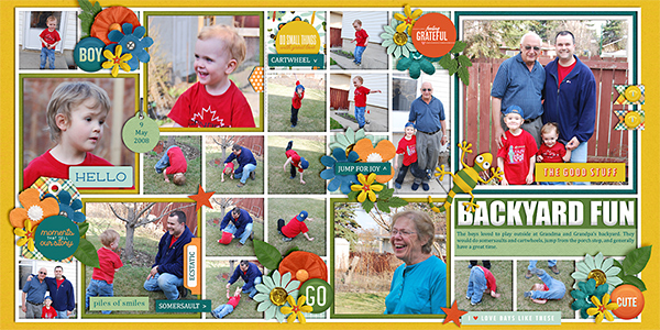 Backyard Fun (double page)