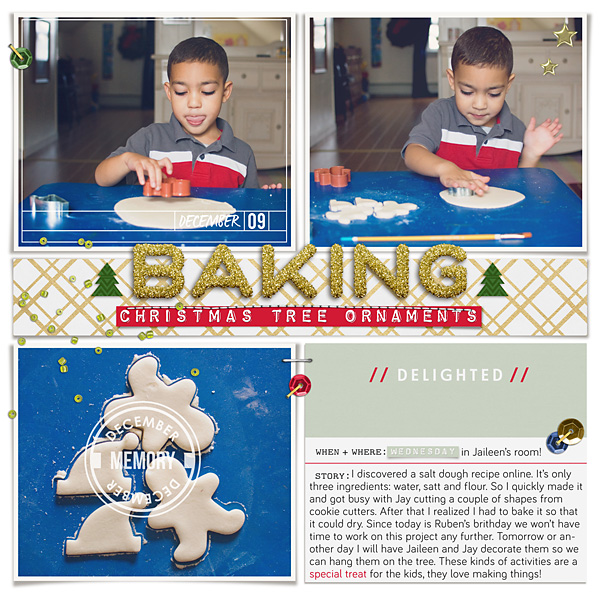 Baking Christmas Tree Ornaments
