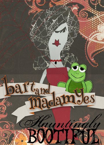Bart meets Madam Yes - Halloween ATC