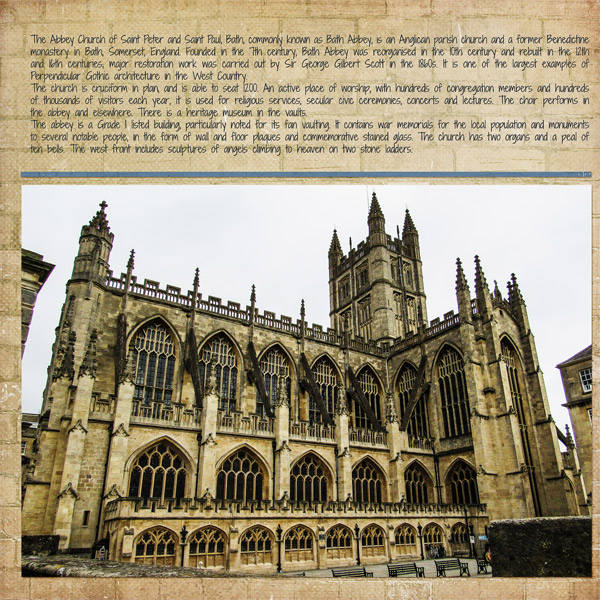 Bath Abbey, left side
