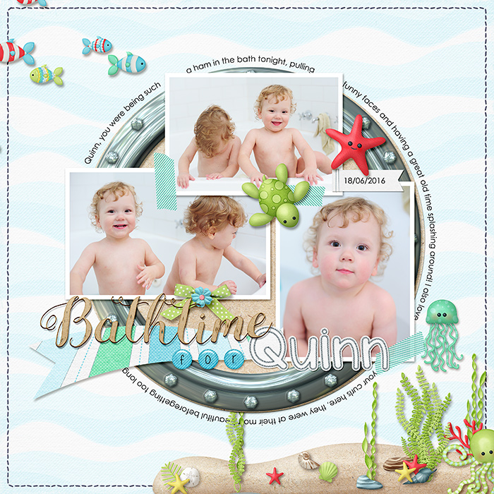 Bathtime for Quinn