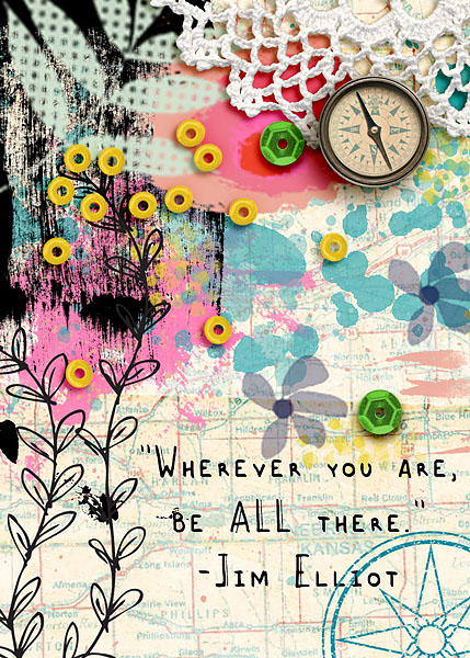 be all there - ATC card